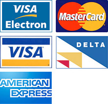 Accepted payment cards